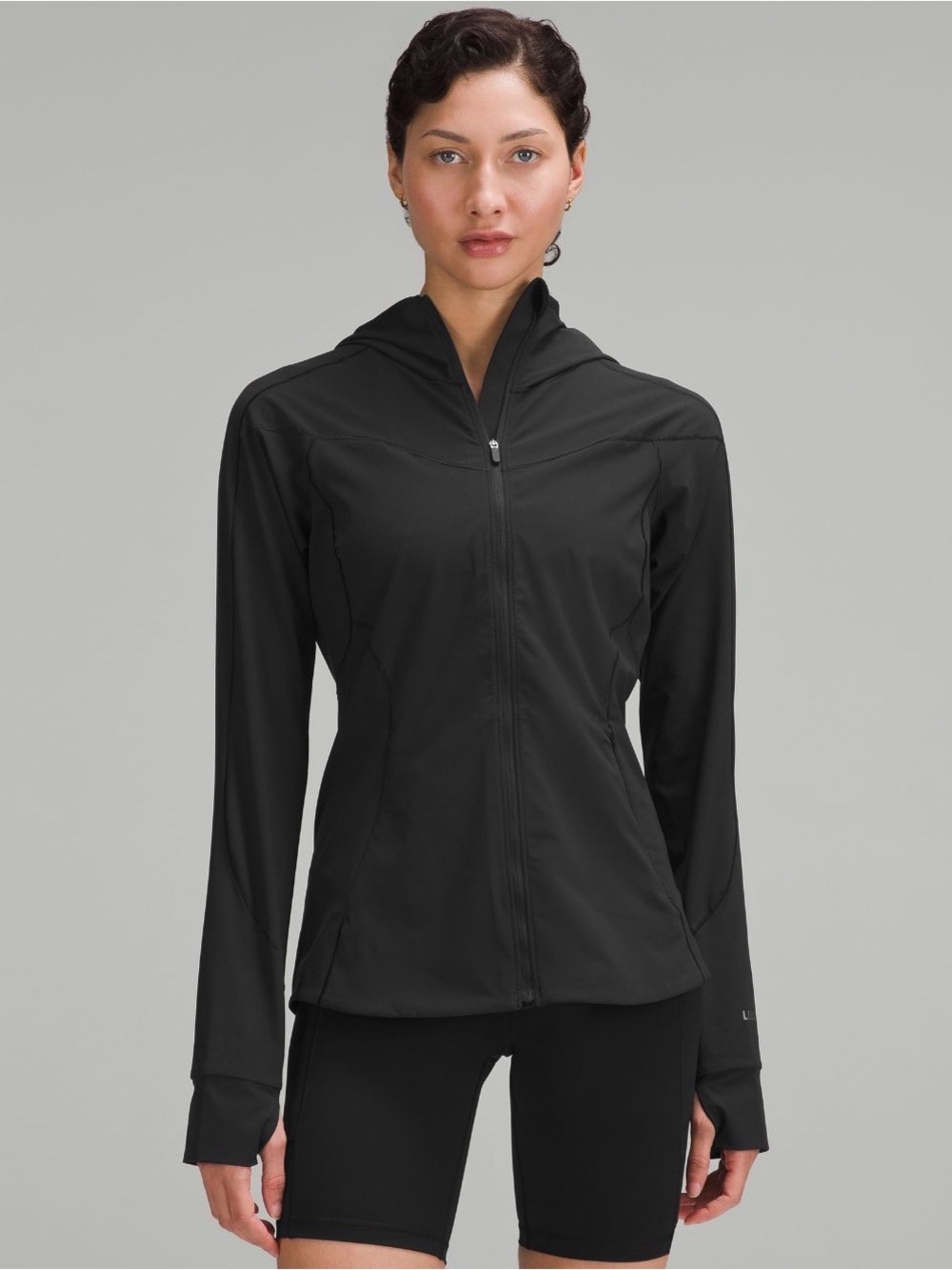lululemon athletica Mist Over Windbreaker in Black